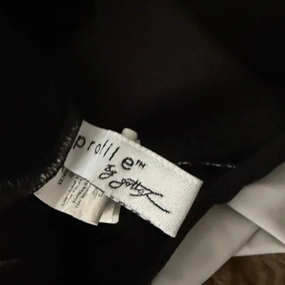 Black Halter Swim suit with White Embroidery - Picture 4 of 5